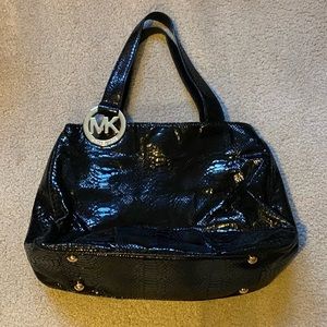Michael Kors Black Snakeskin Purse